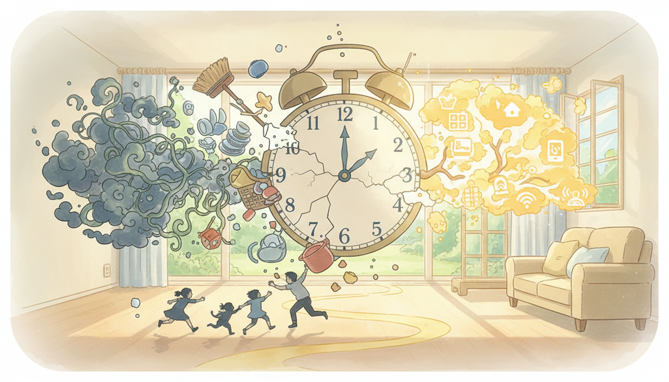 家事の時間が不足する根本原因と解決策の全体像