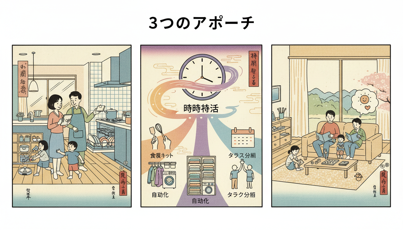 負担を劇的に減らす3つのアプローチ