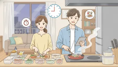 共働き家族で調理するには時短レシピが効果的！